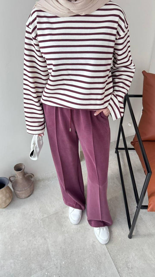 Oysho Modal Kumaş Eşofman Altı - Bordo