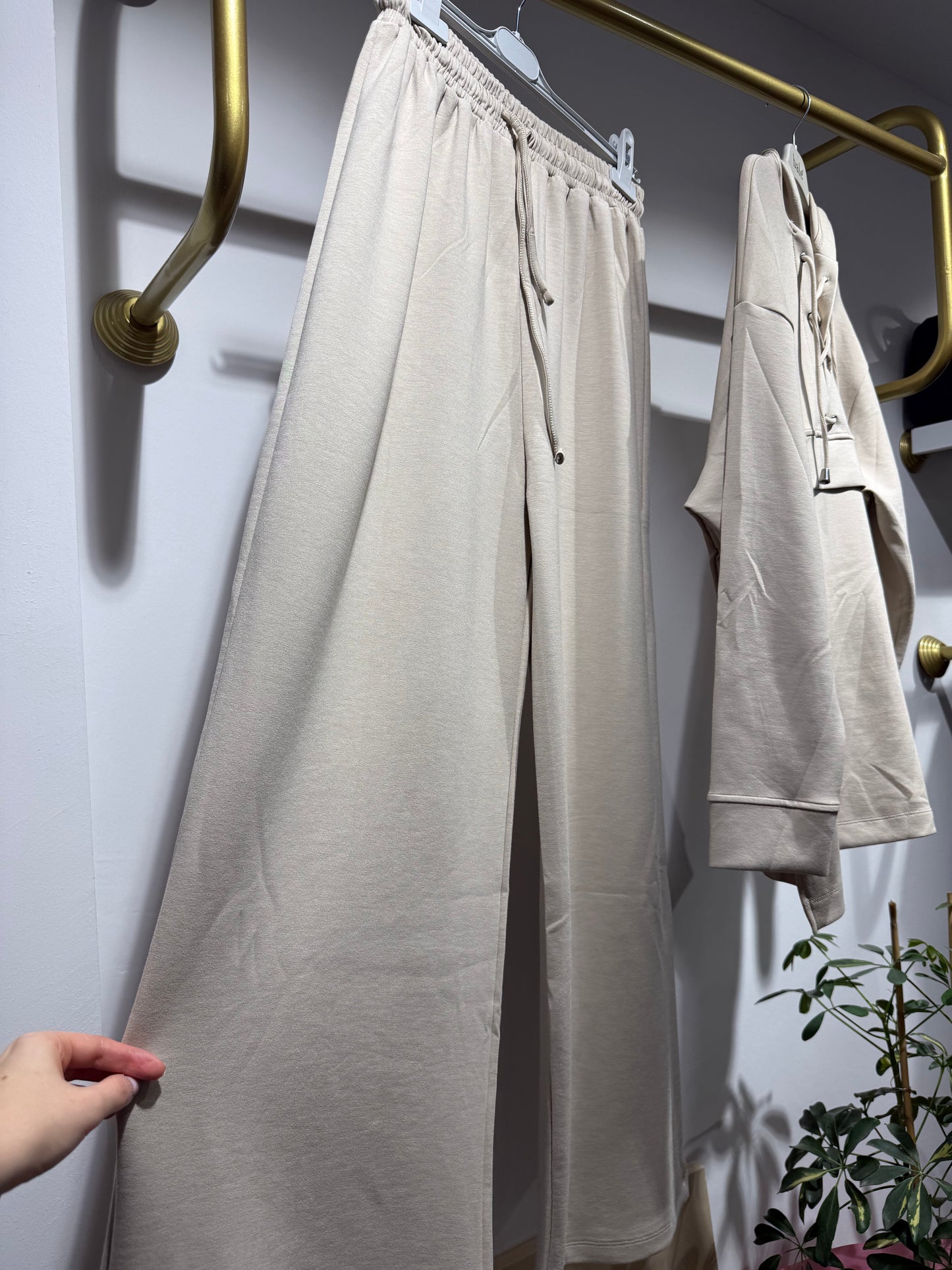 Bağcık Detaylı Sweatshirt Pantolon Takım