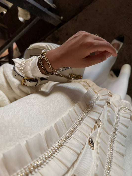 İnci ve Pilise Detaylı Premium Hırka