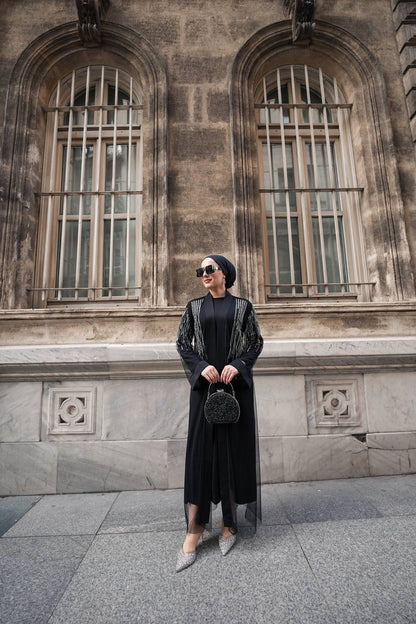 Olivia İçlikli Siyah Abaya
