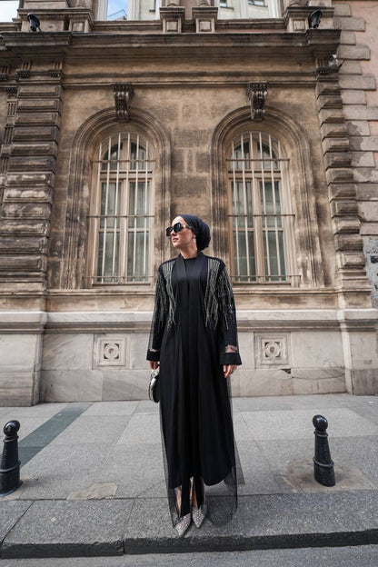 Olivia İçlikli Siyah Abaya