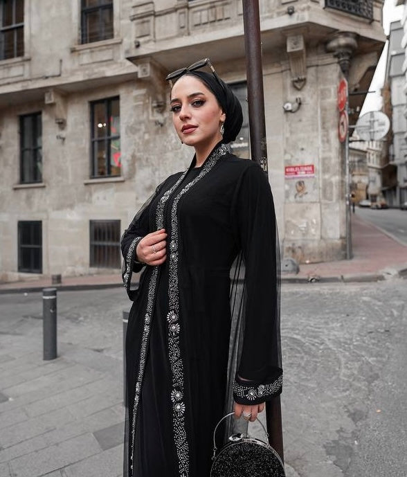 Harper İçlikli  Siyah Abaya