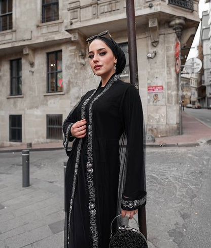 Harper İçlikli  Siyah Abaya