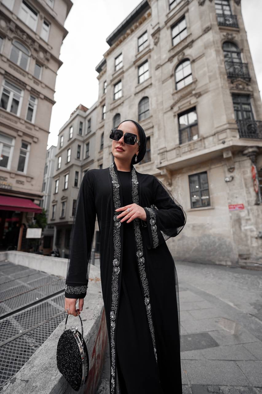 Harper İçlikli  Siyah Abaya