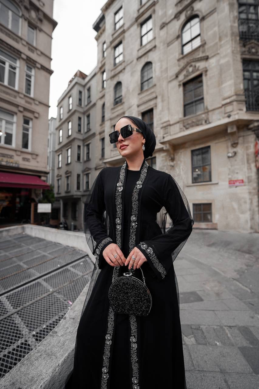 Harper İçlikli  Siyah Abaya