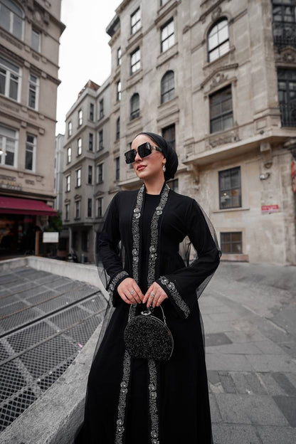 Harper İçlikli  Siyah Abaya
