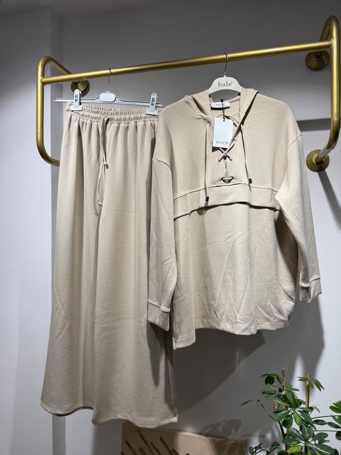 Bağcık Detaylı Sweatshirt Pantolon Takım