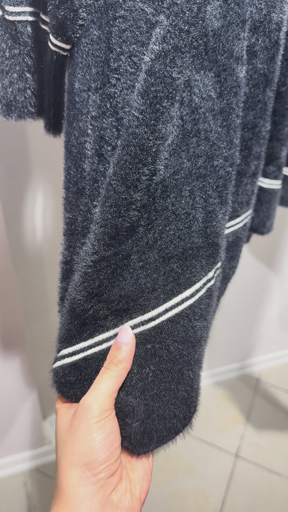 Şerit Detaylı Angora Takım